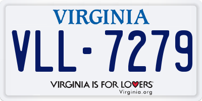 VA license plate VLL7279