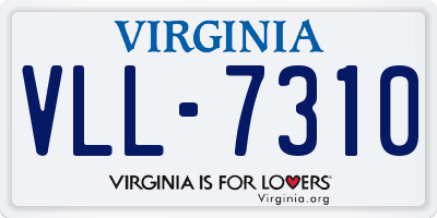 VA license plate VLL7310