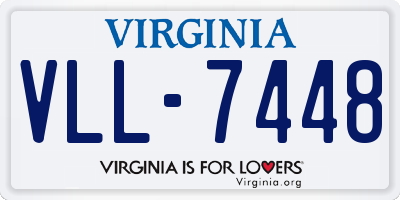 VA license plate VLL7448