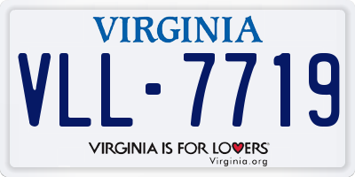 VA license plate VLL7719