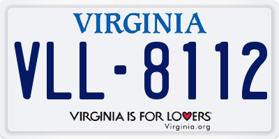 VA license plate VLL8112