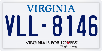 VA license plate VLL8146