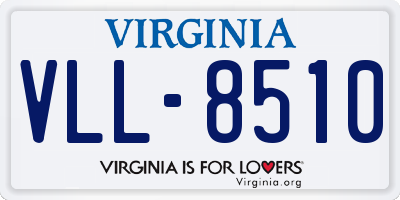 VA license plate VLL8510