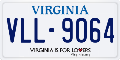 VA license plate VLL9064