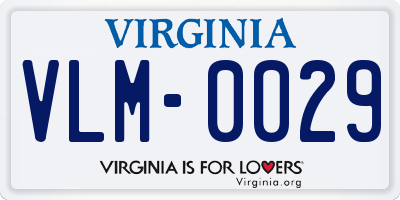 VA license plate VLM0029