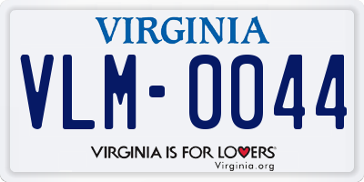 VA license plate VLM0044