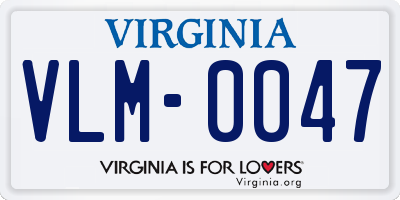 VA license plate VLM0047