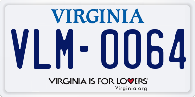 VA license plate VLM0064