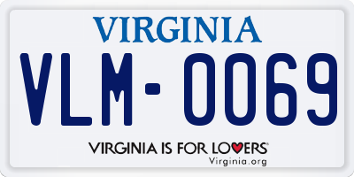 VA license plate VLM0069