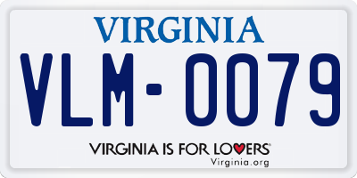 VA license plate VLM0079