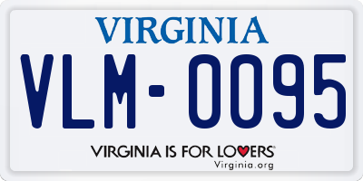 VA license plate VLM0095