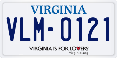 VA license plate VLM0121