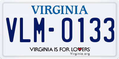 VA license plate VLM0133