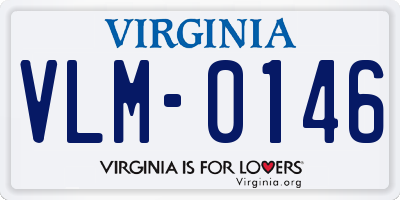 VA license plate VLM0146