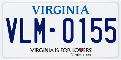 VA license plate VLM0155