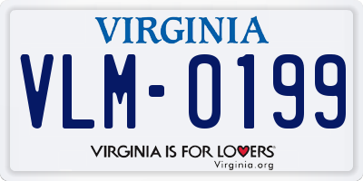 VA license plate VLM0199