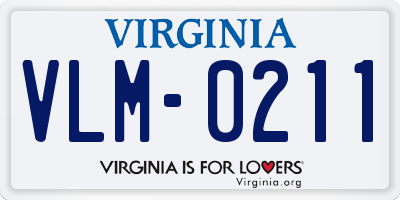 VA license plate VLM0211