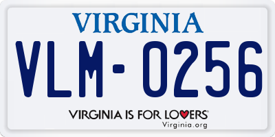 VA license plate VLM0256