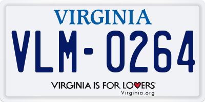 VA license plate VLM0264