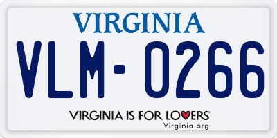 VA license plate VLM0266