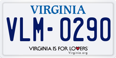 VA license plate VLM0290