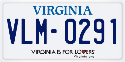 VA license plate VLM0291