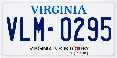 VA license plate VLM0295