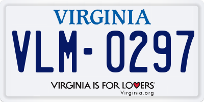 VA license plate VLM0297