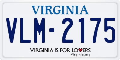 VA license plate VLM2175