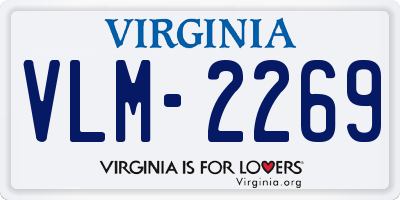 VA license plate VLM2269