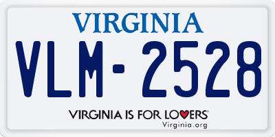 VA license plate VLM2528