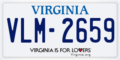 VA license plate VLM2659