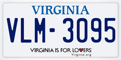 VA license plate VLM3095