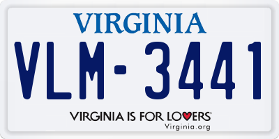 VA license plate VLM3441