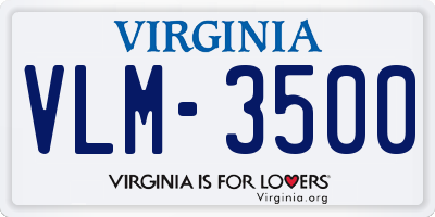 VA license plate VLM3500