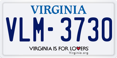 VA license plate VLM3730