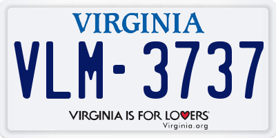 VA license plate VLM3737