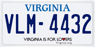 VA license plate VLM4432