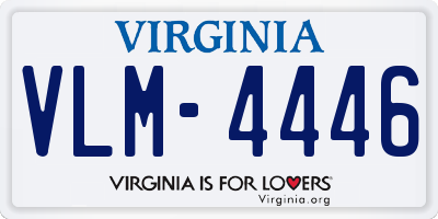 VA license plate VLM4446