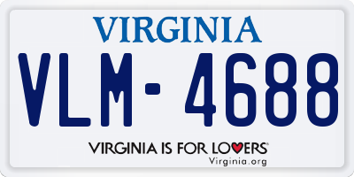 VA license plate VLM4688