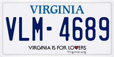 VA license plate VLM4689