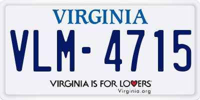 VA license plate VLM4715