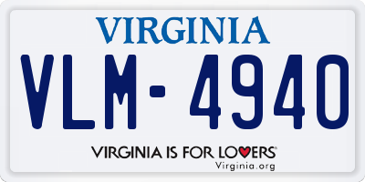 VA license plate VLM4940