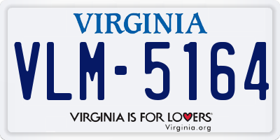 VA license plate VLM5164