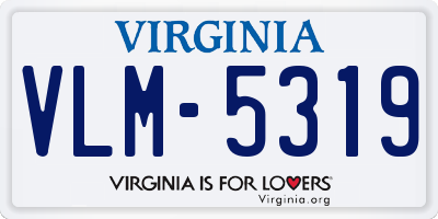 VA license plate VLM5319