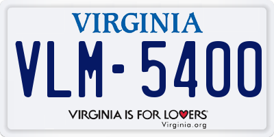 VA license plate VLM5400