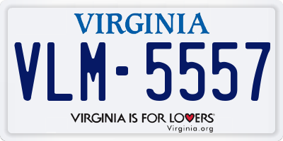 VA license plate VLM5557