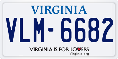 VA license plate VLM6682