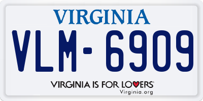 VA license plate VLM6909