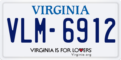 VA license plate VLM6912